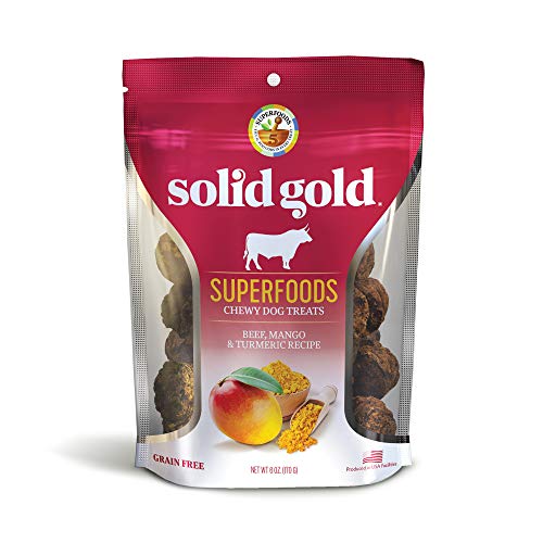 Product Cover Solid Gold Superfood Dog Treats; Grain Free Beef, Mango & Turmeric, 6Oz