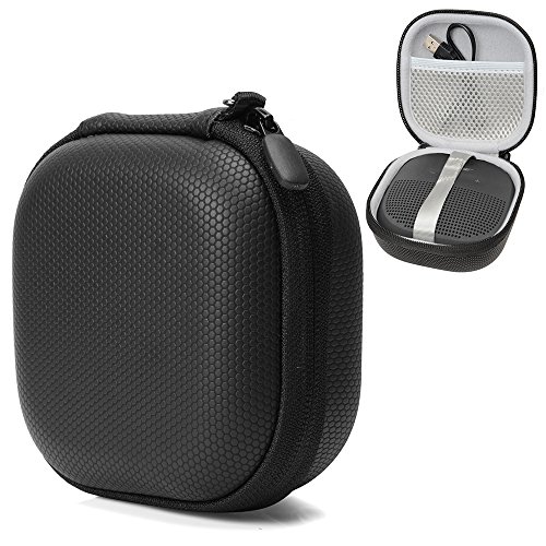 Product Cover Bluetooth Speaker Protective Case for Bose SoundLink Micro by CaseSack, mesh Pocket for Cable and Other Accessories, Elastic Strap to Secure The Speaker