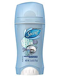 Product Cover Secret Invisible Solid Antiperspirant and Deodorant, Chill Ocean, 2.6 Oz (Pack of 2)