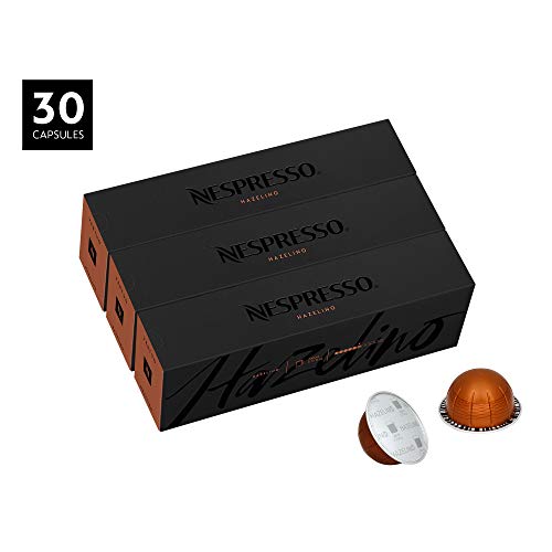Product Cover Nespresso Capsules VertuoLine, Hazelino, Medium Roast Coffee, 30 Count Coffee Pods, Brews 7.8oz