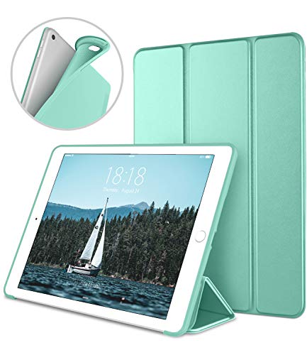 Product Cover DTTO Case for iPad Mini 4,(Not Compatible with Mini 5th Generation 2019) Ultra Slim Lightweight Smart Case Trifold Stand with Flexible Soft TPU Back Cover for iPad mini4[Auto Sleep/Wake], Mint Green