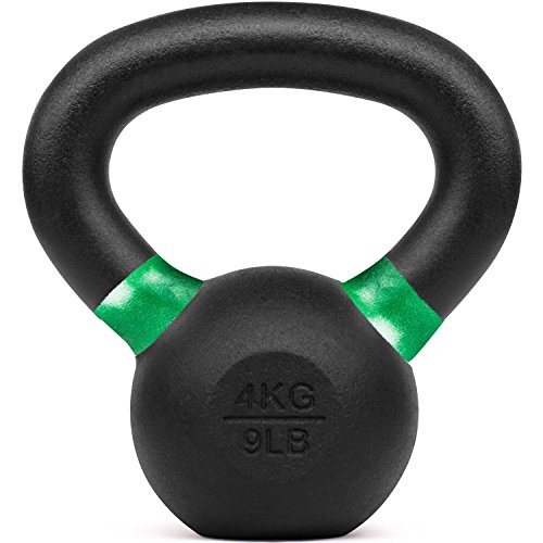 Product Cover Kobo Cast Iron Kettlebells for Strength and Conditioning, Fitness, and Cross-Training - LB and KG Markings