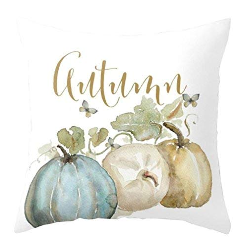 Product Cover AmyDong Clearance Thanksgiving Square Cover Decor Pillow Case Sofa Waist Throw Cushion Cushion Cover (B)