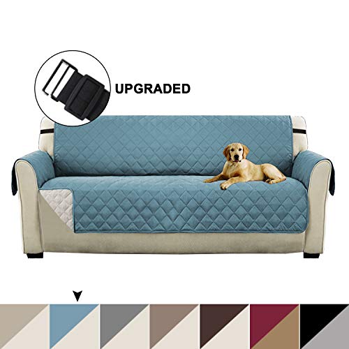 Product Cover Turquoize Reversible Sofa Protector Slip Resistant Sofa Covers for 3 Cushion Couch with 2