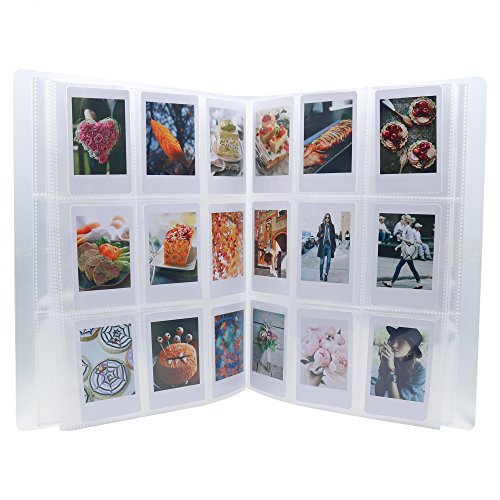 Product Cover Ablus 288 Pockets Mini Photo Album for Fujifilm Instax Mini 7s 8 8+ 9 25 26 50s 70 90 Film, Name Card & 3 Inch Pictures (288 Pockets, Clear)