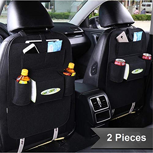 Product Cover AB SALES Vehicle Car Back Seat Mounted Hanging Organizer Bag Set of 2 Pcs-CB07