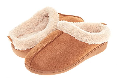 Product Cover Seranoma Women's Knit Faux Fur Slip On Slippers w/Cushioned Antislip TPR Sole