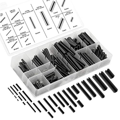 Product Cover Neiko 50412A Roll Pin Assortment Set with Storage Case, 315 Pieces | Spring Steel
