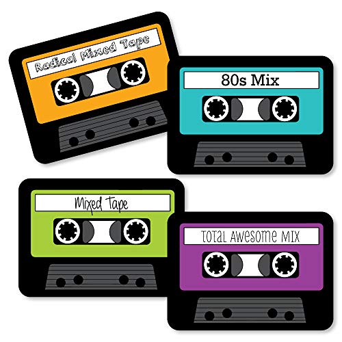 Product Cover 80's Retro - Paper Cassette Tape DIY Totally 1980s Party Essentials - Set of 20