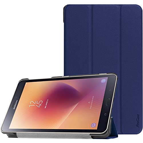 Product Cover ProCase Galaxy Tab A 8.0 2017 T380 T385 Case, Slim Light Smart Cover Stand Hard Shell Case for 8.0 inch Galaxy Tab A Tablet 2017 T380 T385 -Navy