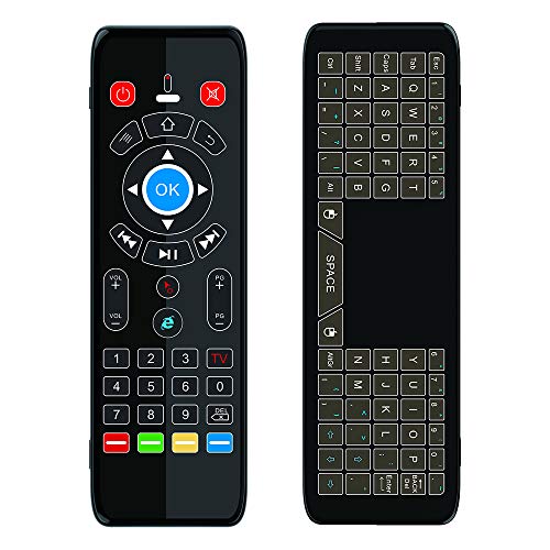 Product Cover T16 2.4GHz Air Fly Remote Mouse Combo Remote Controller with Backlight Touch Screen Built-in 3-Gyro 3-Gsensor Perfect for Android TV Box, Smart TV, Projector, HTPC, IPTV, PC, Pad by oFourSmart
