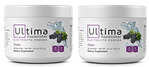 Product Cover Electrolyte Powder - Balanced, Hydrating Electrolyte Replacement - 30 Serving Canisters - Grape - 3.6 Ounces Each (Pack of 2)