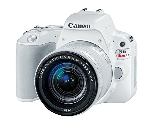 Product Cover Canon EOS Rebel SL2 DSLR Camera with EF-S 18-55mm STM Lens - WiFi Enabled, White
