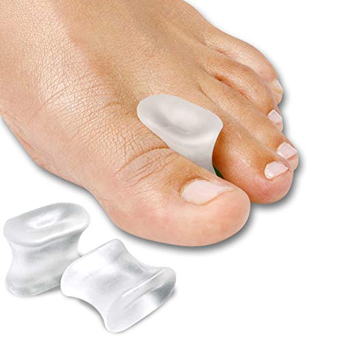 Product Cover NatraCure Gel Toe Separators - Toe Spacers - To Straighten Overlapping Toes, Realign Crooked Toes, Hammer Toe, Calluses, Bunions, Hallux Valgus Relief, Corrector pad - 12 Pack - Medium