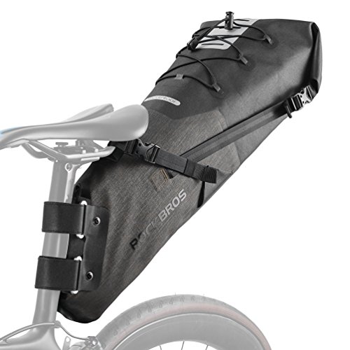 Product Cover ROCK BROS Waterproof Bike Saddle Bag 13L Large Capacity Bikepacking Bag Road Mountain Bike Seat Bag Bicycle Saddle Bag