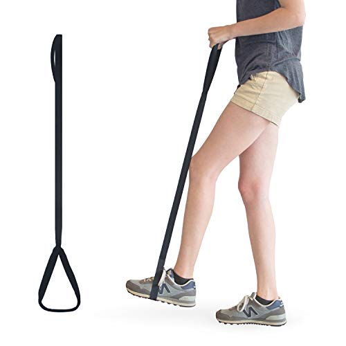 Product Cover RMS 35 Inch Long Leg Lifter - Durable & Rigid Hand Strap & Foot Loop - Ideal Mobility Tool for Wheelchair, Hip & Knee Replacement, Bed or Car (35 Inch Long)