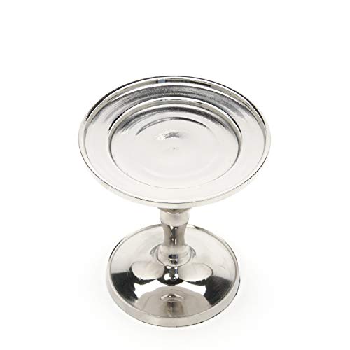 Product Cover Hosley Silver Finish LED Pillar Candle Holder, 4.75