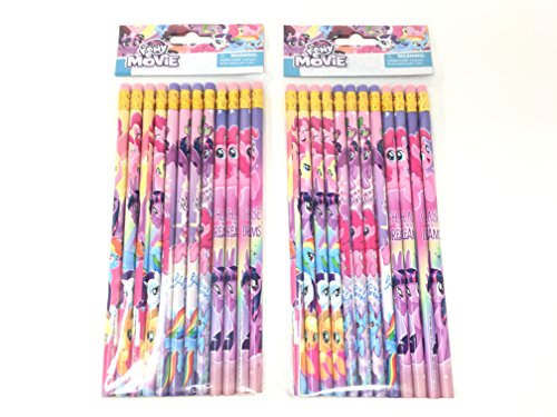 Product Cover 24 Pcs My Little Pony Wood Pencils Birthday Party Favors Bag Fillers - 2 DZ