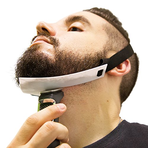 Product Cover Aberlite Beard Shaper - FlexShaper Neckline Guide - Hands-Free & Flexible - The Ultimate Neckline Beard Shaping Template - Beard Trimmer Tool - Lineup Stencil Kit (White)
