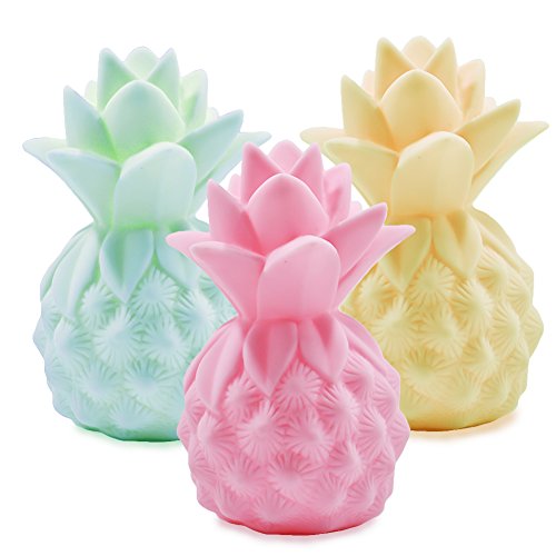 Product Cover YiaMia Pineapple Night Lights LED Pineapple Lamp Pineapple Gifts for Girls Teens Pineapple Decor Pineapple Lights Pineapple Decorations for Home Party Living Room Bedroom Valentine's Gifts 3 Pack