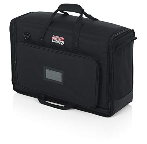 Product Cover Gator Cases Padded Nylon Dual Carry Tote Bag for Transporting (2) LCD Screens, Monitors and TVs Between 19