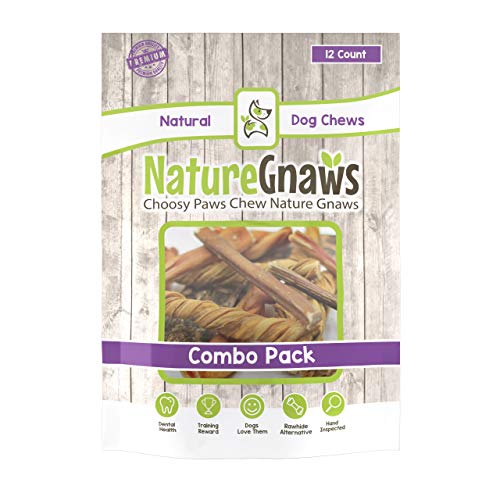 Product Cover Nature Gnaws Small Variety Pack (12 Count) - 100% Natural Dog Chew Treats