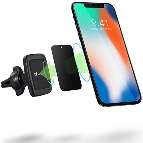 Product Cover Car Phone Mount, Vena [6Netic] Square Magnetic Cellphone Car Mount, Universal Air Vent Holder for iPhone 11/11 Pro/11 Pro MAX/XR/XS/ XS MAX, Galaxy Note 9/S10/S9/S8, Google Pixel 3/3 XL - Black