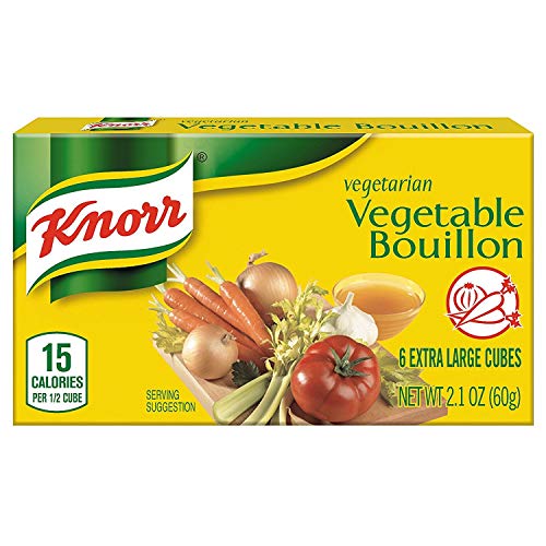 Product Cover Knorr Vegetarian Vegetable Bouillon, 2.1 Ounce, 6 Cubes (Pack of 2)
