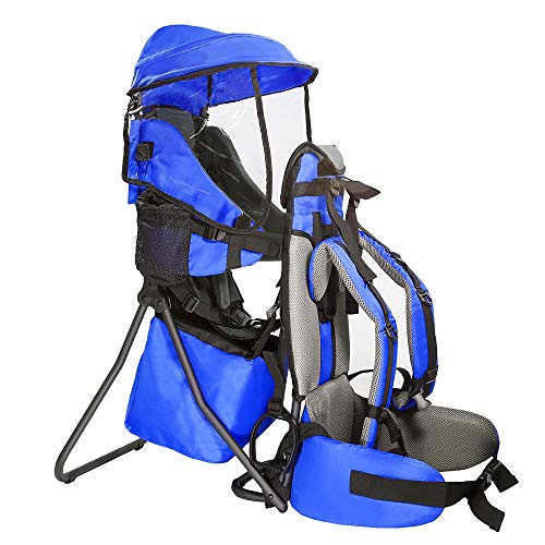 Product Cover ClevrPlus Cross Country Baby Backpack Hiking Child Carrier Toddler Blue