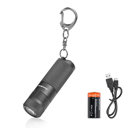 Product Cover EverBrite LED Keychain Flashlight, Ultra Bright Rechargeable Key Ring Light Torch, 160 Lumens, 4 Mode Tiny Aluminium Flashlights for EDC Emergency Camping