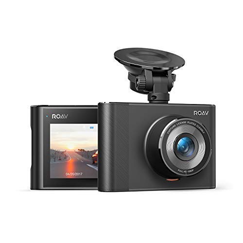 Product Cover Anker Roav DashCam A1, Dash Cam for Car, Driving Recorder, 1080p FHD LCD Screen, Nighthawk Vision, Wide Angle Lens, Wi-Fi, G-Sensor, WDR, Loop Recording, Night Mode, Motion Detection, Dedicated App
