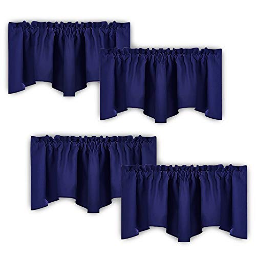 Product Cover NICETOWN Navy Blue Blackout Valance Curtains - Modern Design 52