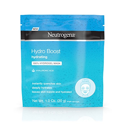 Product Cover Neutrogena Hydro Boost Moisturizing & Hydrating 100% Hydrogel Face Mask Sheet with Hyaluronic Acid, 1 oz,pack of 12
