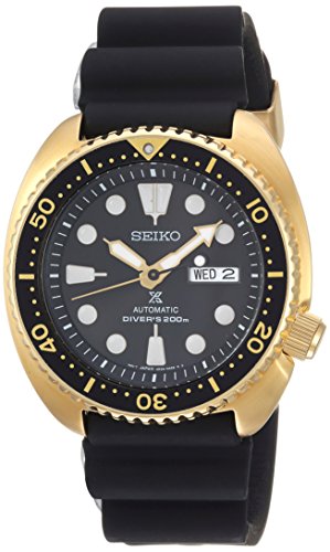 Product Cover Seiko Men's Prospex Stainless Steel Automatic-self-Wind Watch with Silicone Strap, Black, 21 (Model: SRPC44)