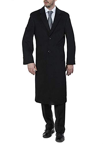 Product Cover Adam Baker Men's Single Breasted Luxury Wool Full Length Topcoat - Available in Colors