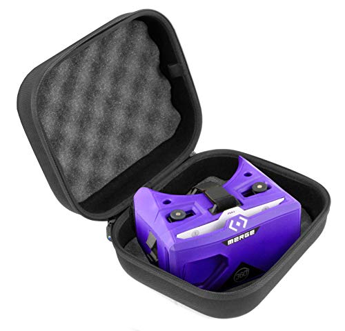 Product Cover Casematix Virtual Reality Headset Case Fits Merge Vr Headset with Travel Handle and Protective Padded Foam Interior
