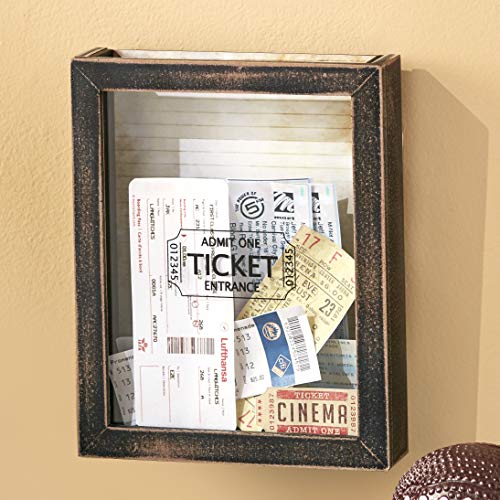 Product Cover The Lakeside Collection Memento Box for Tickets - Framed Hanging Wall Decoration