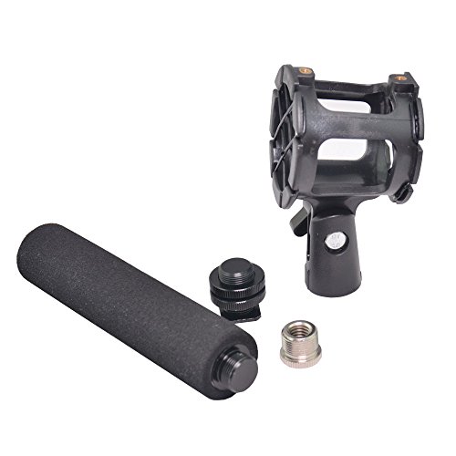 Product Cover Bestshoot Microphone Shock Mount Holder Clip + Hot Shoe Adapter + 5/8