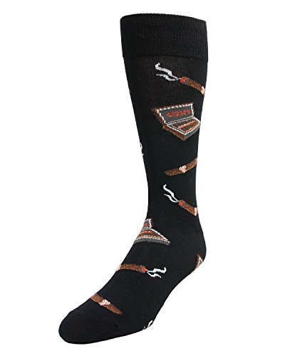 Product Cover MeMoi Smoker's Delight Cigar Socks | Men's Cigar Novelty Socks Black MMF 000002 One Size 10-13