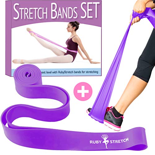 Product Cover Stretch Bands for Dancers 2 Resistance Bands for Dance and Ballet, Stretch Bands for Stretching, Dance and Gymnastics, Gymnastics Equipment for Home for Kids Stretching Workout