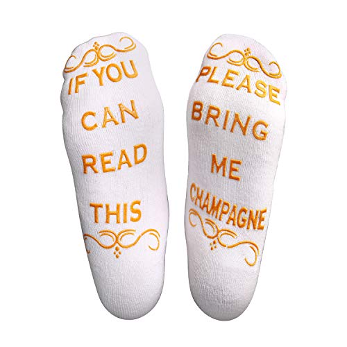 Product Cover If You Can Read This Bring Me Champagne Socks - Luxury Novelty Socks for Women, Men, family and friends