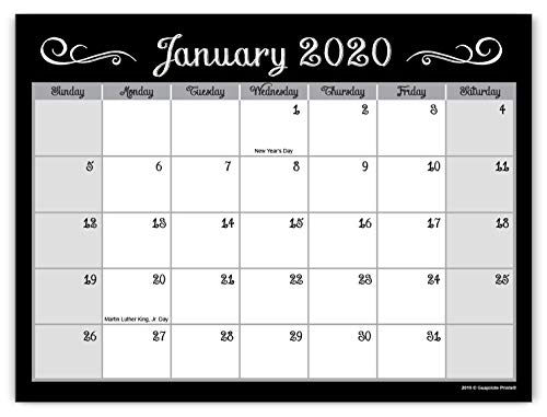 Product Cover Guajolote Prints 2020-2021 Magnetic Monthly Calendar Pad for Refrigerator - 2 Years, runs from December 2019 through December 2021-7.25 x 10 inches.