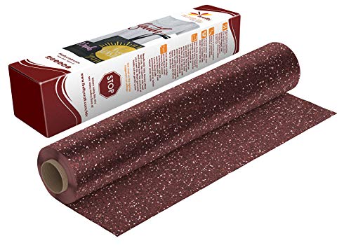 Product Cover Firefly Craft Glitter Maroon Heat Transfer Vinyl | Maroon Glitter HTV Vinyl | Iron On Vinyl for Cricut and Silhouette | 5 Feet by 12.25 Roll | Heat Press Vinyl for Shirts