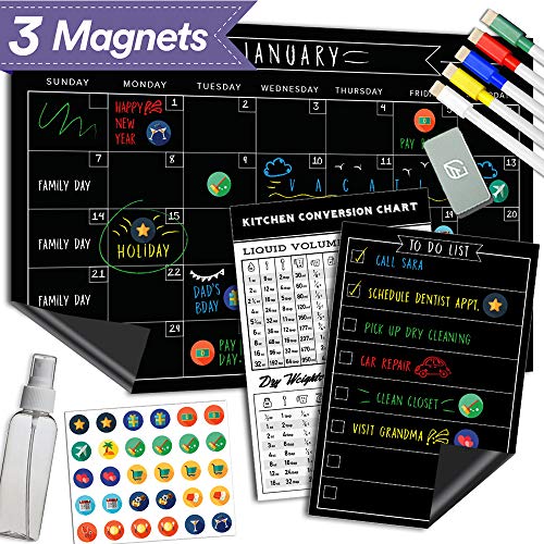 Product Cover Magnetic Dry Erase Refrigerator Calendar - 11