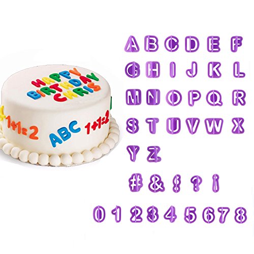 Product Cover 40pcs Alphabet Number Letter Cutter Mould Decorating Set