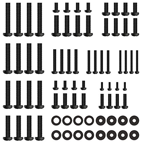 Product Cover PERLESMITH Universal TV Mounting Hardware Kit Fits All TVs Includes M4, M5, M6 and M8 TV Screws, Washers and Spacers for TV and Monitor Mounting up to 80 inches