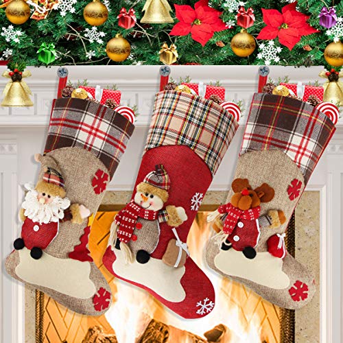Product Cover Dreampark Christmas Stockings, Big Size 3 Pcs 18