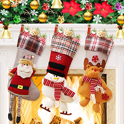 Product Cover Dreampark Christmas Stockings, Big Size 3 Pcs 18