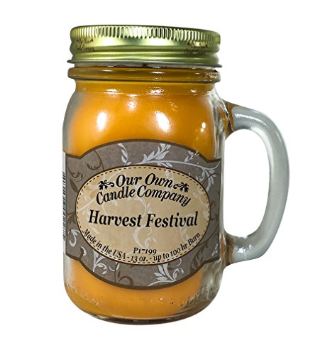 Product Cover Our Own Candle Company Harvest Festival Scented 13 Ounce Mason Jar Candle