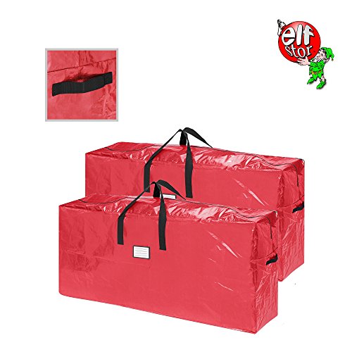 Product Cover Elf Stor 83-DT5517 2-Pack | Christmas Bag | Extra Large for up to 9 Ft Tree | Red